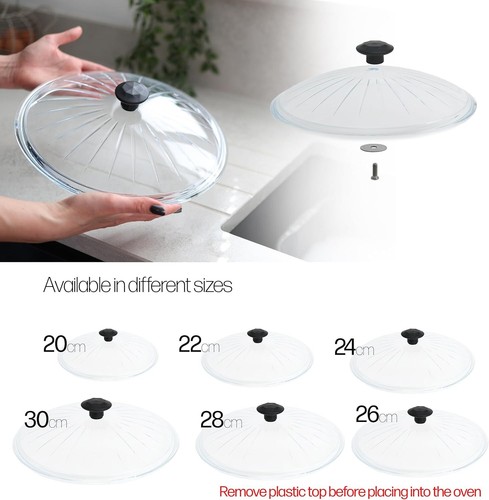 Pan pots glass lid - pan, cover