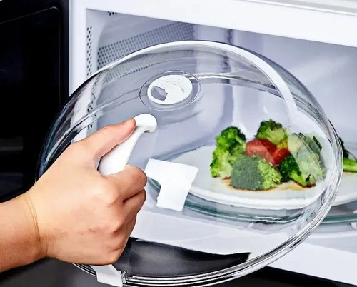 Tall clear glass microwave - tall,